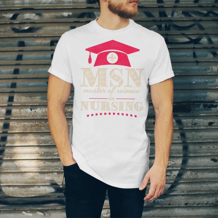 Msn Master Of Science In Nursing College Graduation Premium Tri-Blend Unisex Jersey T-Shirt
