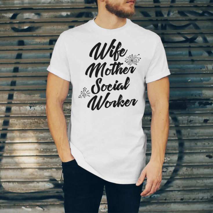 MSW Mom Graduation T-Shirt Social Worker Wife Mother Unisex Jersey T-Shirt