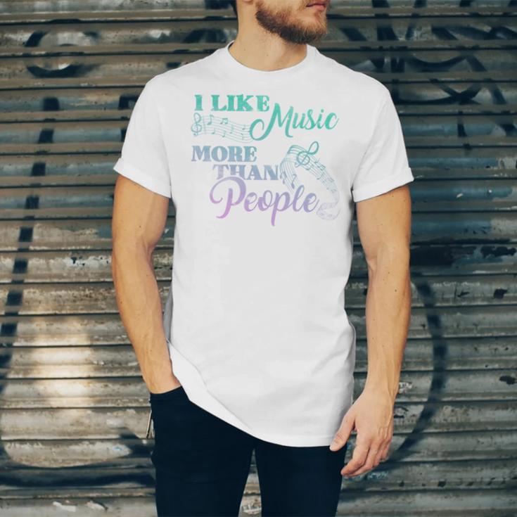 I Like Music More Than People Introvert Music Lover INTP Pun Unisex Jersey T-Shirt I Like Music More Than People Introvert Music Lover INTP Pun Unisex Jersey T-Shirt