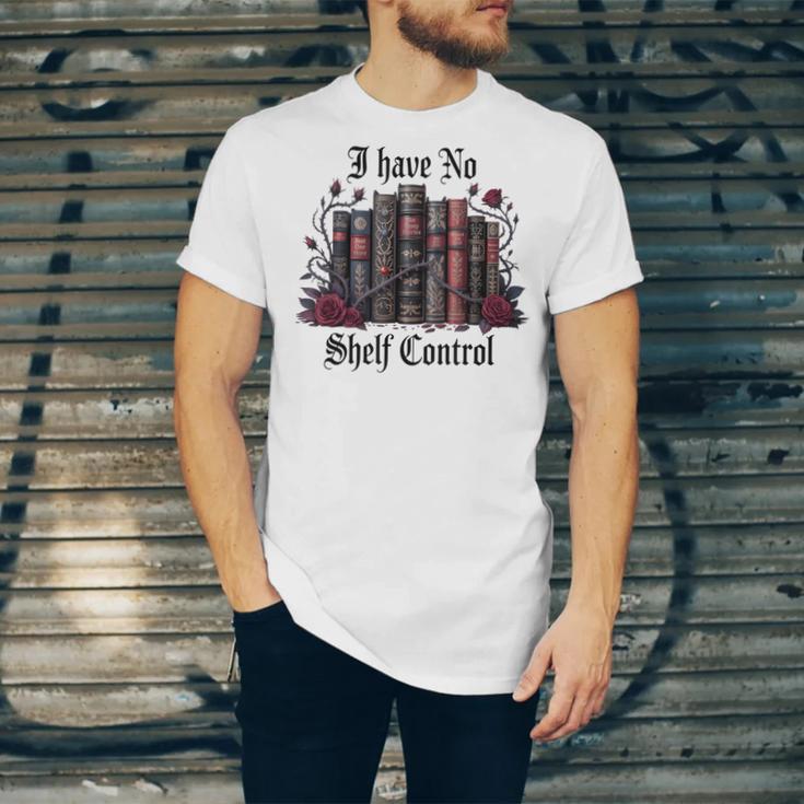 I Have No Shelf Control Dark Academia Book Lover TBR Unisex Jersey T-Shirt