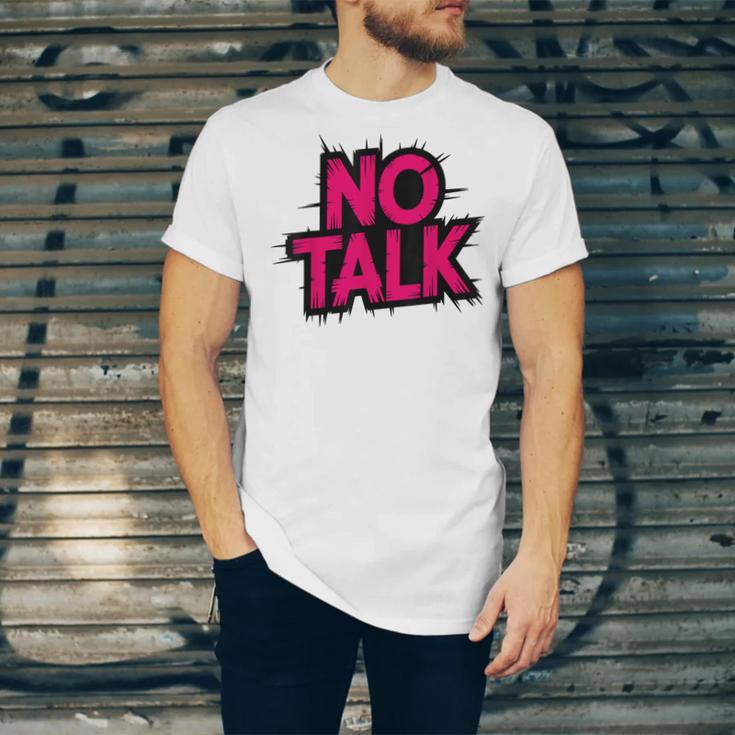 No Small Talk Zone – Introvert Quote Unisex Jersey T-Shirt No Small Talk Zone – Introvert Quote Unisex Jersey T-Shirt