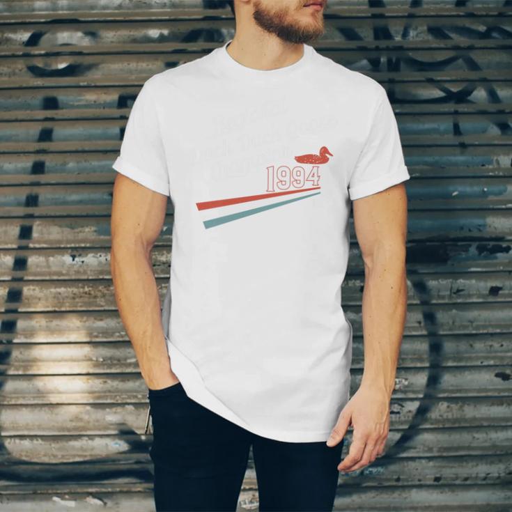 Nostalgia 90s Duck Goose Premium Tri-Blend Unisex Jersey T-Shirt
