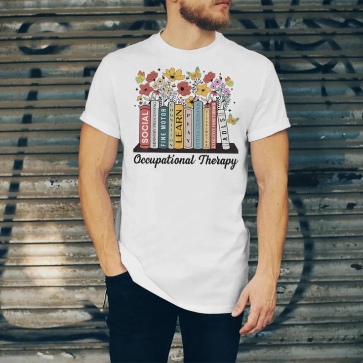 Occupational Therapy Wildflower Book OT Therapist Assistant Unisex Jersey T-Shirt