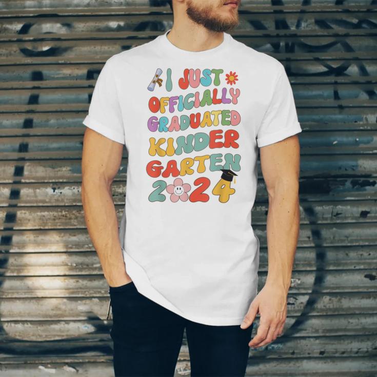 I Officially Graduated Kindergarten Graduation Class 2024 Unisex Jersey T-Shirt