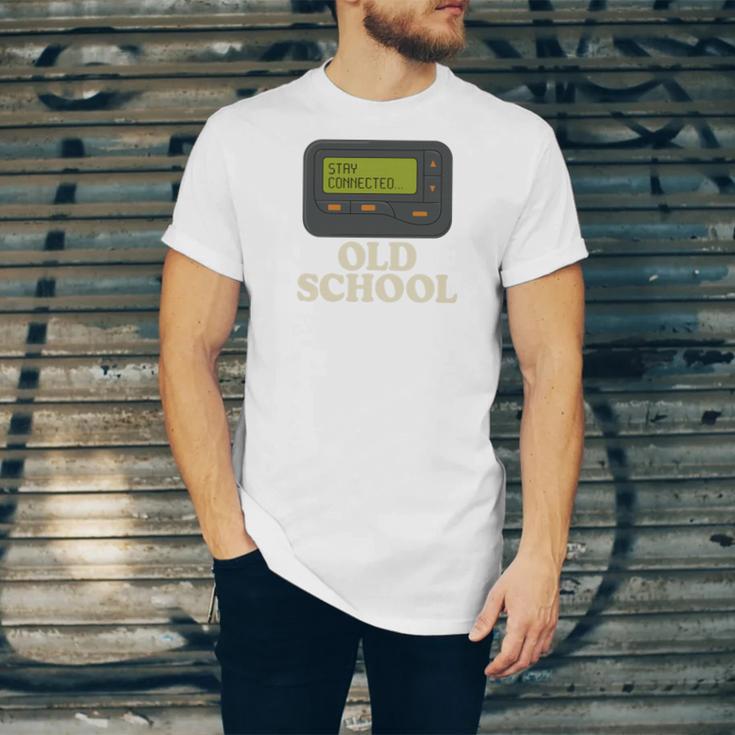 Old School 90s Pager Retro Nostalgia Vintage Tech Gen Unisex Jersey T-Shirt Old School 90s Pager Retro Nostalgia Vintage Tech Gen Unisex Jersey T-Shirt