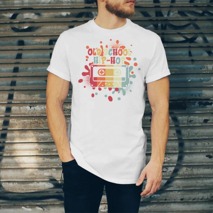 Old-School Hip Hop 80's 90's Style Music Cassette Nostalgia Unisex Jersey T-Shirt