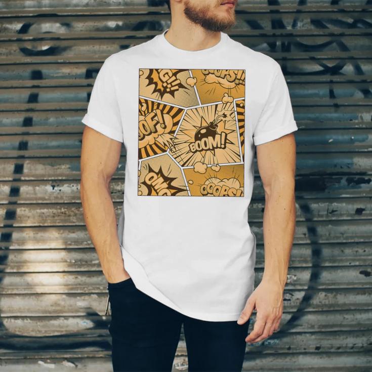 Orange Comic Book Orange Color Graphic Premium Tri-Blend Unisex Jersey T-Shirt