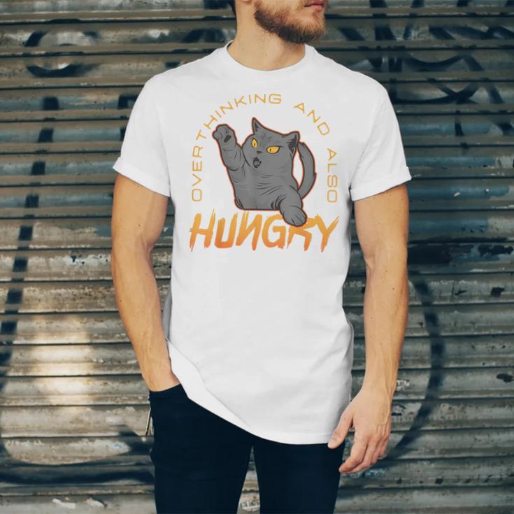 Overthinking And Also Hungry Introverted Overthinker Unisex Jersey T-Shirt