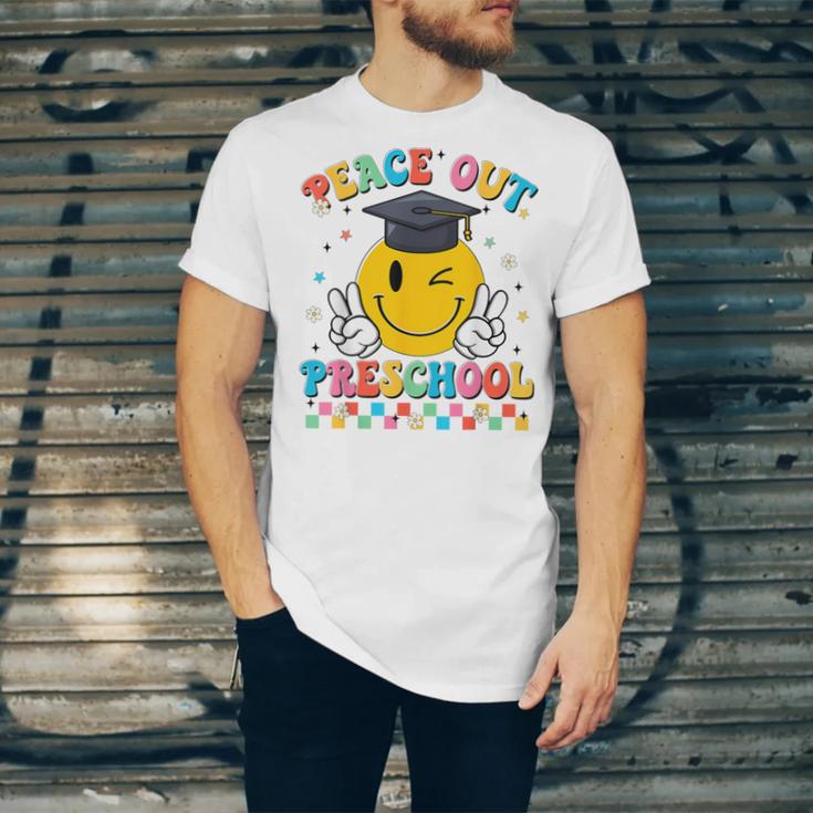 Peace Out Preschool Graduation Last Day Teachers Boys Girls Unisex Jersey T-Shirt