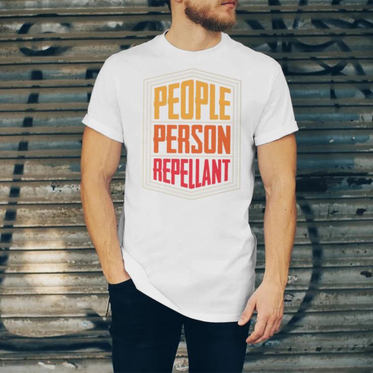 People Person Repellant Introvert Premium Unisex Jersey T-Shirt People Person Repellant Introvert Premium Unisex Jersey T-Shirt