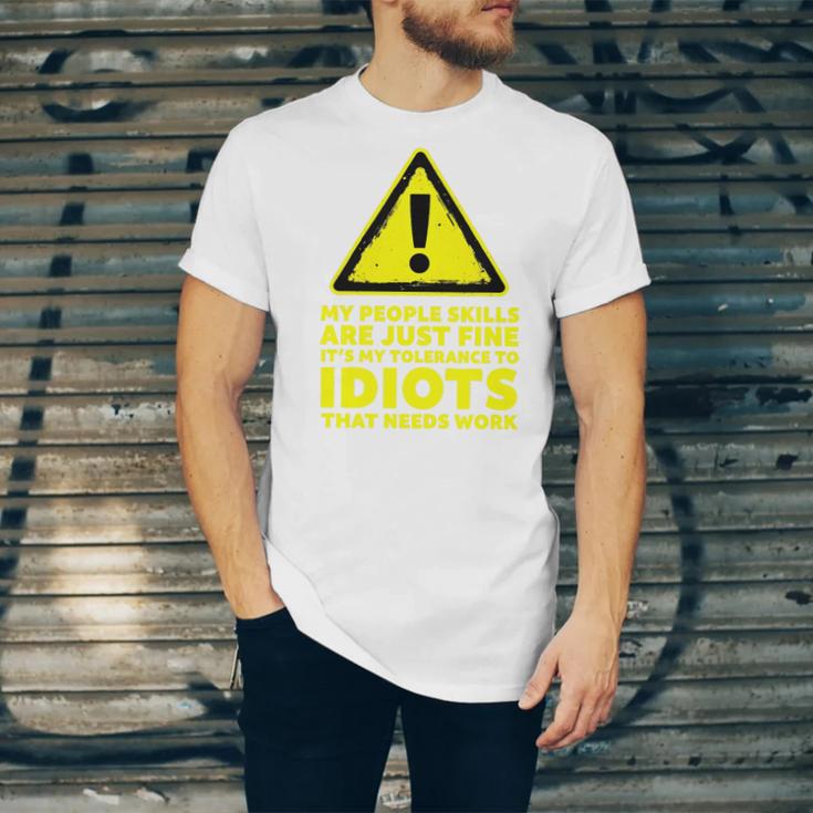 My People Skills Are Just Fine Sarcastic Introvert Premium Tri-Blend Unisex Jersey T-Shirt My People Skills Are Just Fine Sarcastic Introvert Premium Tri-Blend Unisex Jersey T-Shirt
