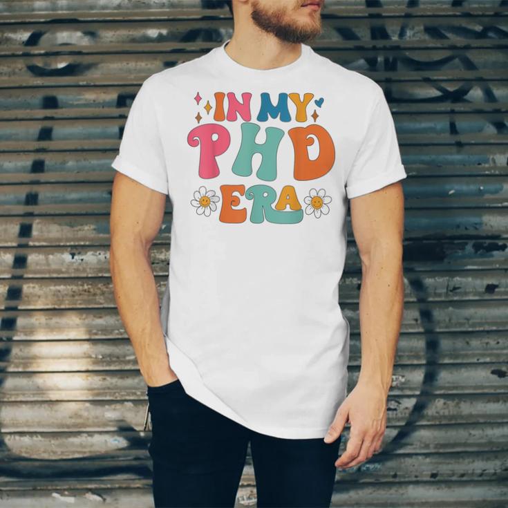 In My Phd Era Groovy Phd Graduation Future Doctor Unisex Jersey T-Shirt