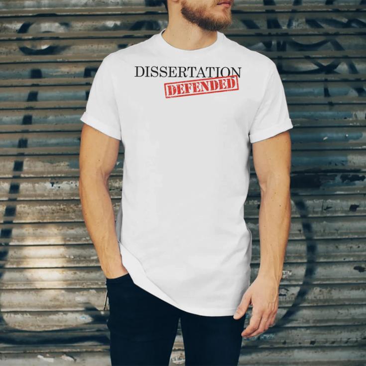 PhD Thesis Defense Graphic Doctoral Graduation Unisex Jersey T-Shirt