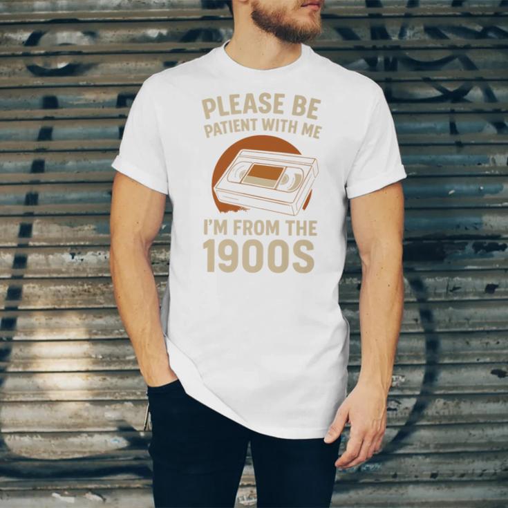 Please Be Patient I'm From The 1900s – Vintage Tape Premium Unisex Jersey T-Shirt