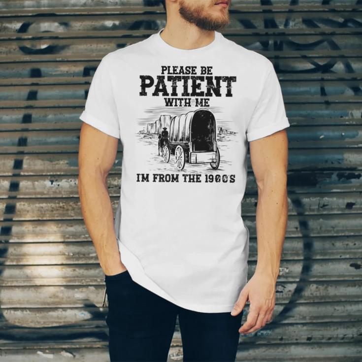 Please Patient I'm From The 1900s Boomer Memes Premium Unisex Jersey T-Shirt