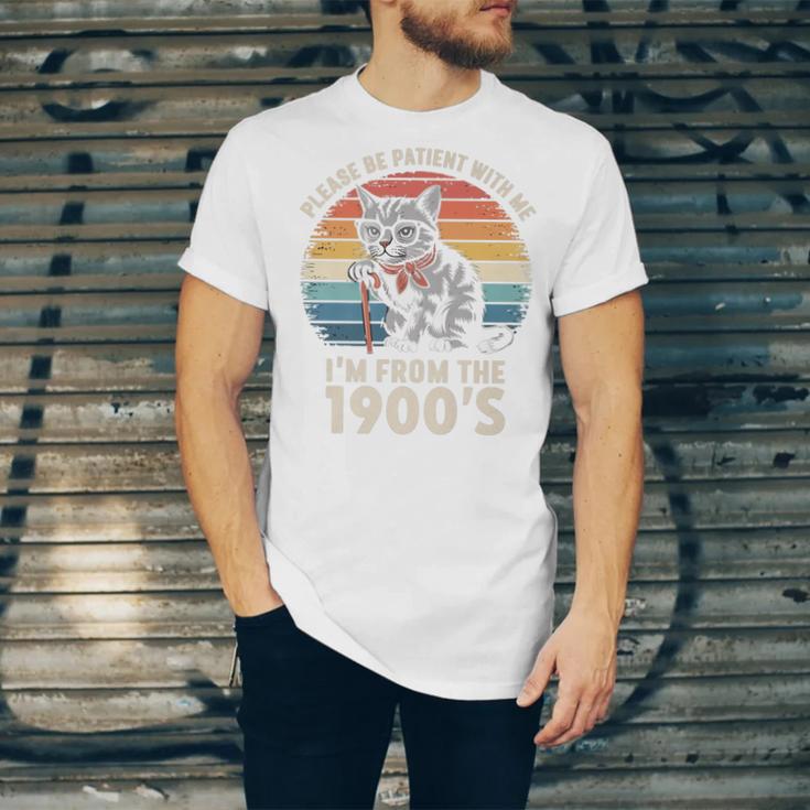 Please Be Patient With Me I'm From The 1900s Cat Premium Unisex Jersey T-Shirt