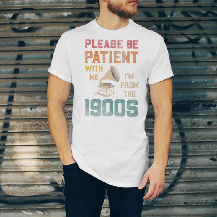 Please Be Patient With Me I'm From The 1900s Cool Gramophone Premium Unisex Jersey T-Shirt