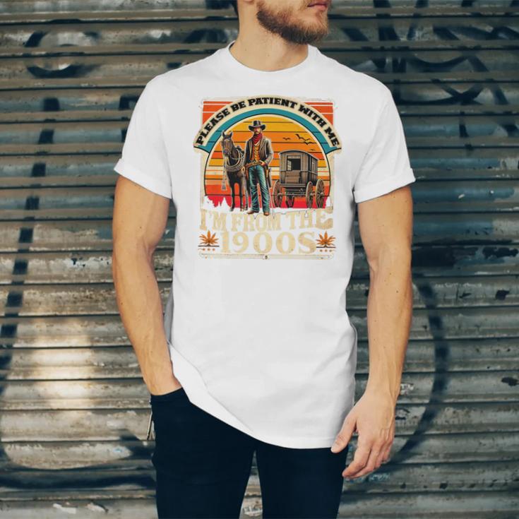 Please Be Patient With Me I'm From The 1900s Cowboy Premium Unisex Jersey T-Shirt Please Be Patient With Me I'm From The 1900s Cowboy Premium Unisex Jersey T-Shirt