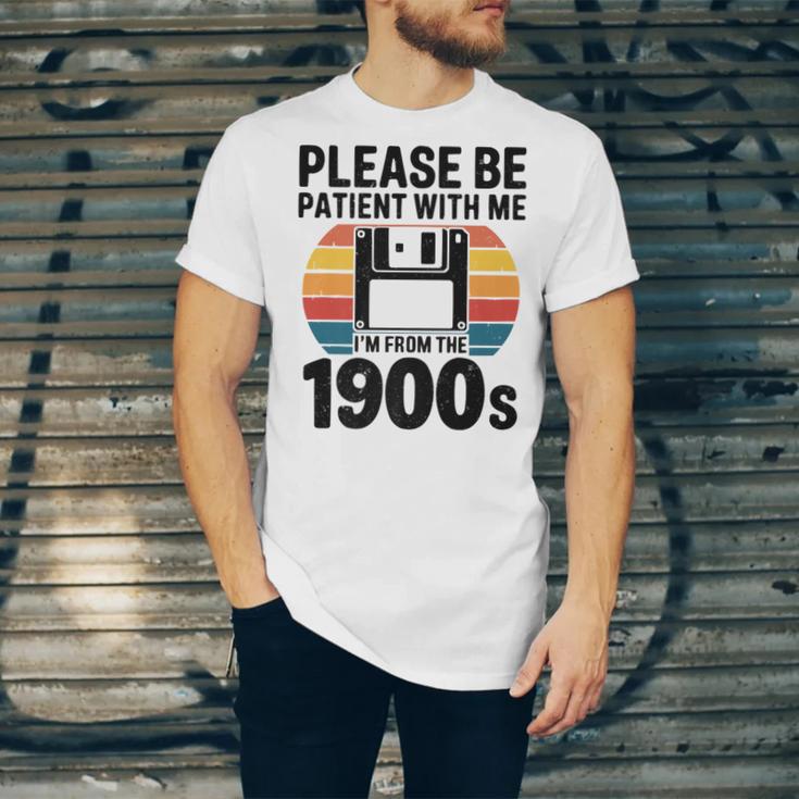 Please Be Patient With Me I'm From The 1900s Floppy Disk Premium Unisex Jersey T-Shirt