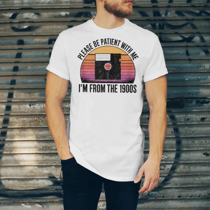 Please Be Patient With Me I'm From The 1900s Floppy Disk Unisex Jersey T-Shirt
