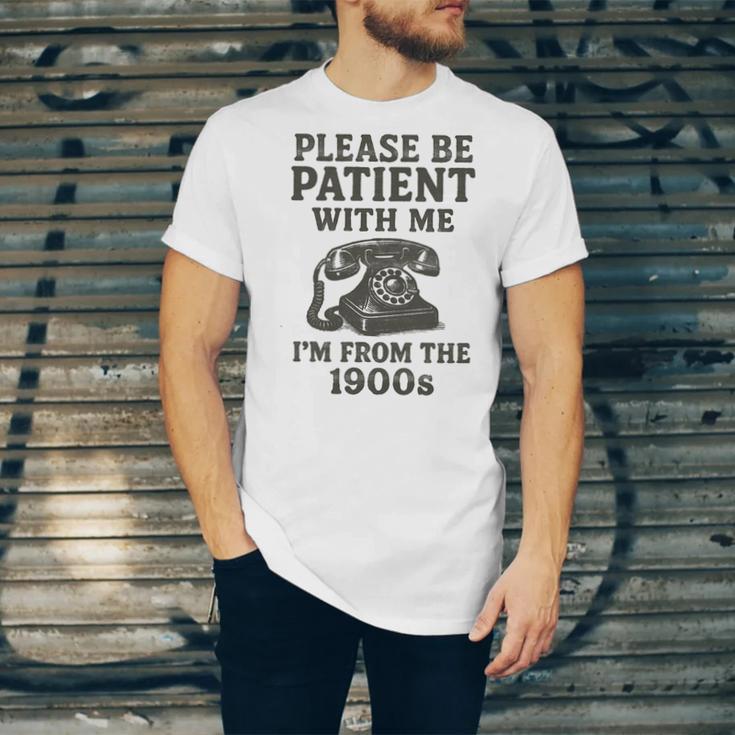 Please Be Patient With Me I'm From The 1900s Funny Premium Tri-Blend Unisex Jersey T-Shirt Please Be Patient With Me I'm From The 1900s Funny Premium Tri-Blend Unisex Jersey T-Shirt