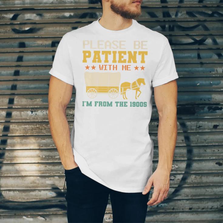 Please Be Patient I'm From The 1900s Men Women Premium Unisex Jersey T-Shirt
