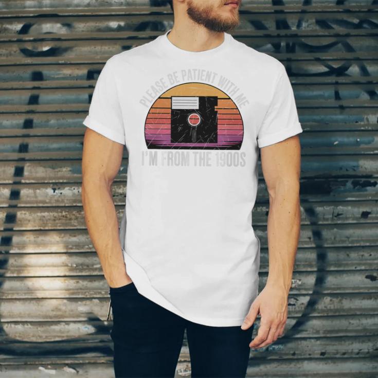 Please Be Patient With Me I'm From The 1900s PC Floppy Disk Premium Tri-Blend Unisex Jersey T-Shirt