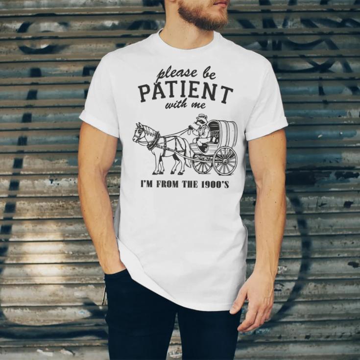 Please Be Patient I'm From The 1900s Raccoon Lover Premium Unisex Jersey T-Shirt