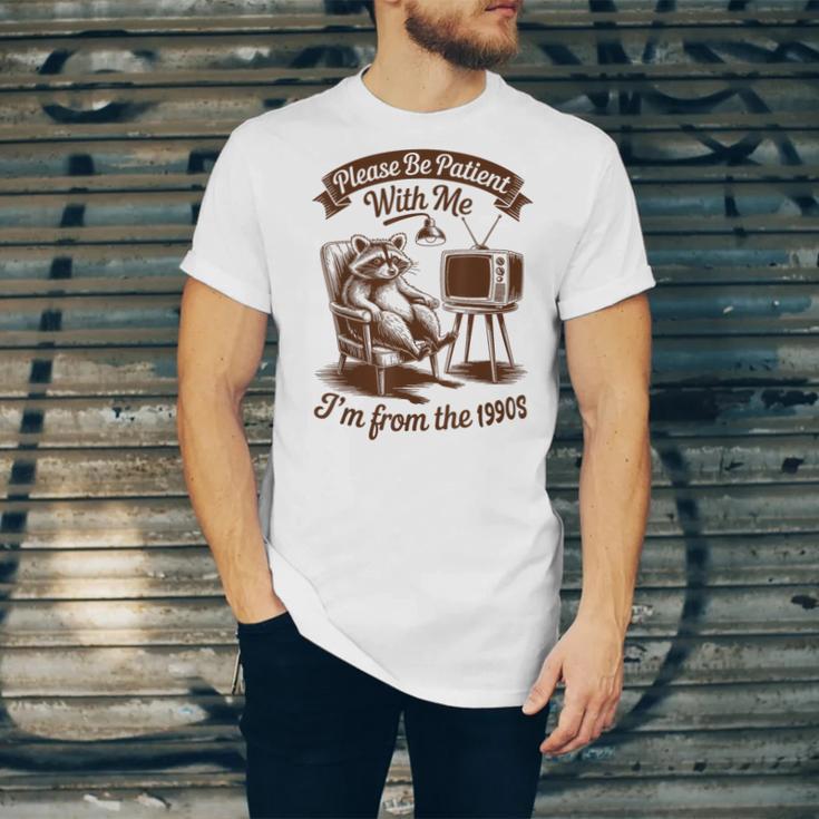 Please Be Patient With Me I'm From The 1900s Raccoon Vintage Unisex Jersey T-Shirt