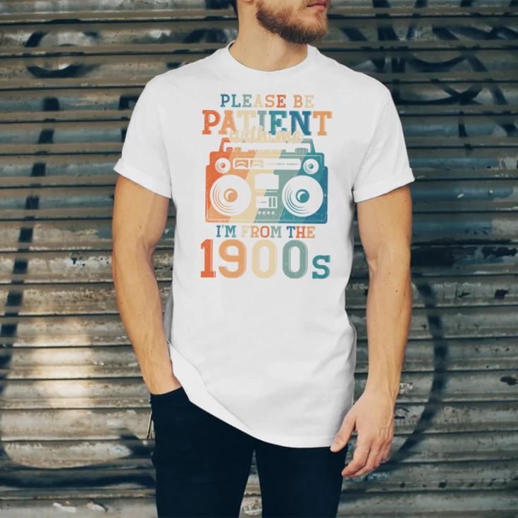Please Be Patient With Me I'm From The 1900s Retro 90s Dad Premium Unisex Jersey T-Shirt Please Be Patient With Me I'm From The 1900s Retro 90s Dad Premium Unisex Jersey T-Shirt