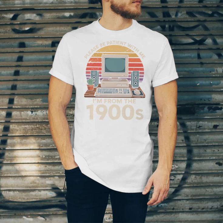 Please Be Patient I'm From The 1900s Retro Computer Geek PC Premium Unisex Jersey T-Shirt