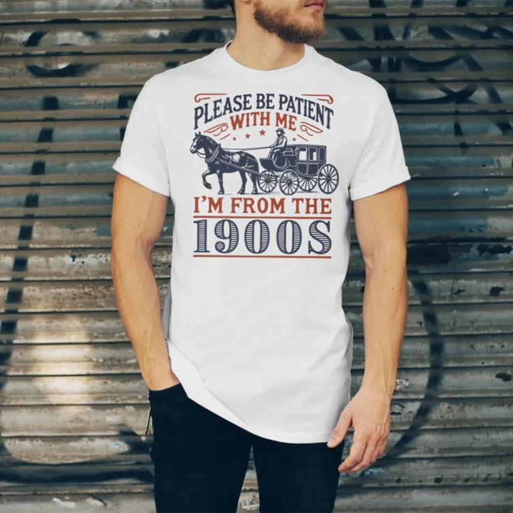Please Be Patient With Me I'm From The 1900s Retro Nostalgic Premium Unisex Jersey T-Shirt