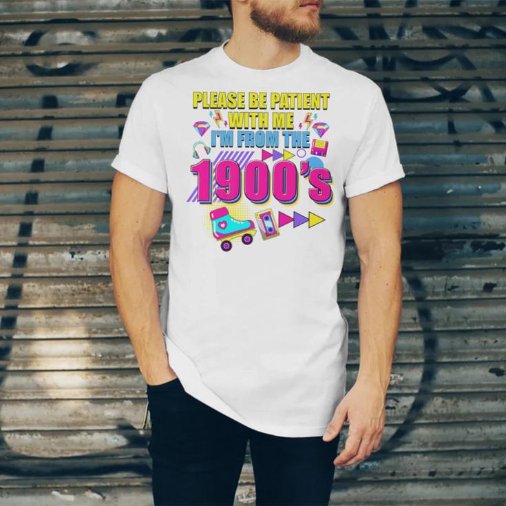 Please Be Patient With Me I'm From The 1900s Retro Vibes Premium Unisex Jersey T-Shirt