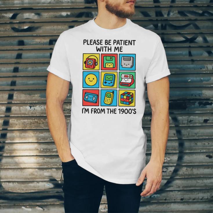 Please Be Patient With Me I'm From The 1900s Vintage 90s Premium Tri-Blend Unisex Jersey T-Shirt Please Be Patient With Me I'm From The 1900s Vintage 90s Premium Tri-Blend Unisex Jersey T-Shirt