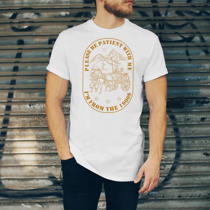 Please Be Patient I'm From The 1900s Vintage Country Gag Tee Premium Tri-Blend Unisex Jersey T-Shirt Please Be Patient I'm From The 1900s Vintage Country Gag Tee Premium Tri-Blend Unisex Jersey T-Shirt