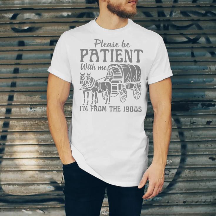 Please Be Patient With Me I'm From The 1900s Vintage 1900s Premium Tri-Blend Unisex Jersey T-Shirt