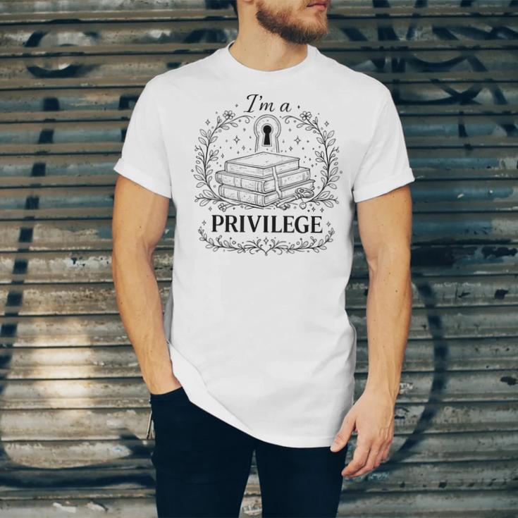 Im A Privilege Vintage Book Illustration Unisex Jersey T-Shirt
