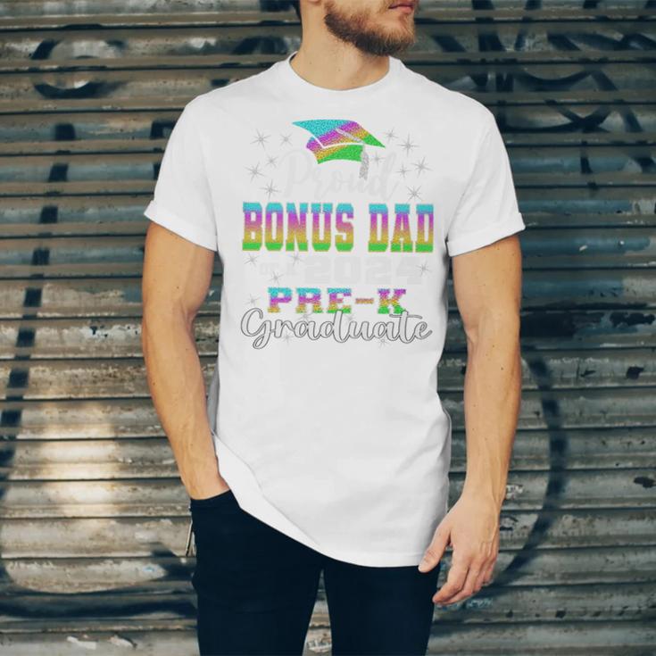 Proud Bonus Dad Of PreK School Graduate 2024 Graduation Premium Unisex Jersey T-Shirt
