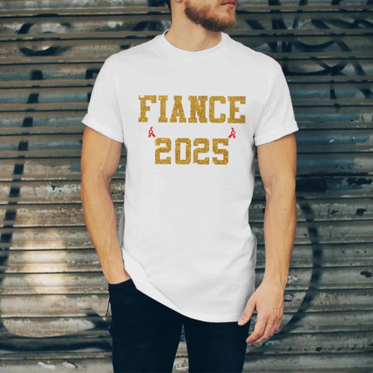 Proud Fiance Of A 2025 Graduate Fiance Graduation 2025 Senio Unisex Jersey T-Shirt