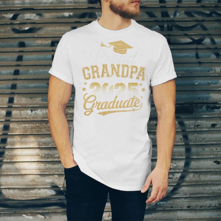 Proud Grandpa Of a Class Of 2025 Graduate Senior Graduation Premium Unisex Jersey T-Shirt