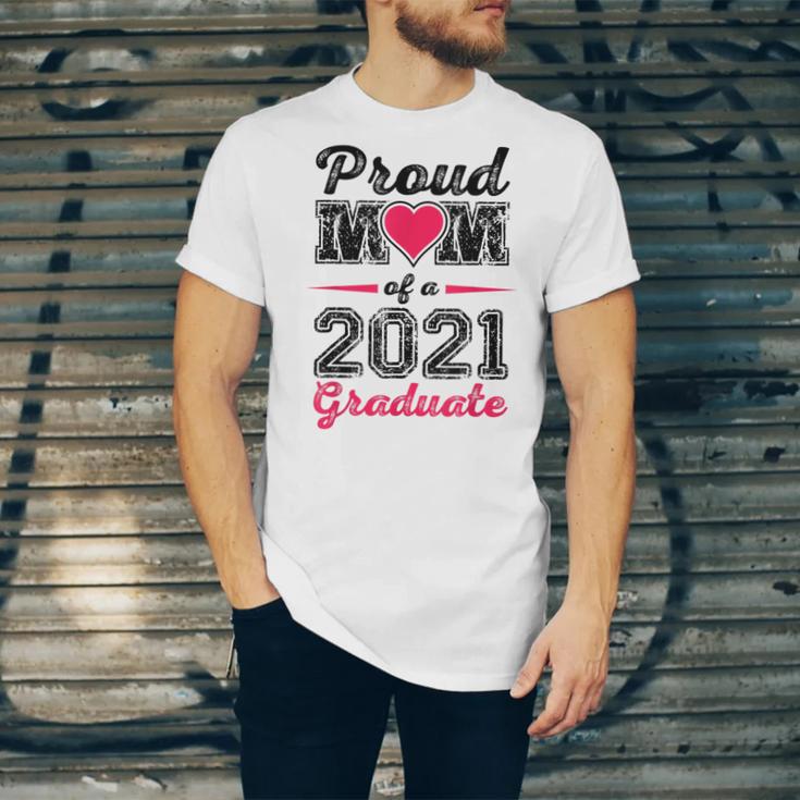 Proud Mom Of A 2021 Graduate Senior Graduation Unisex Jersey T-Shirt