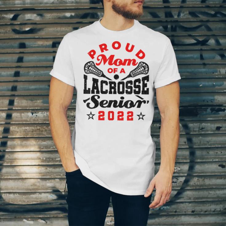 Proud Mom Of a Lacrosse Senior 2022 Graduation Unisex Jersey T-Shirt