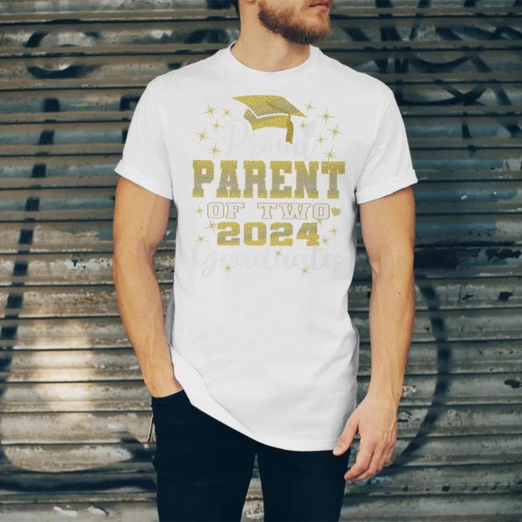 Proud Parent Of Two 2024 Graduate Class 2024 Graduation Premium Unisex Jersey T-Shirt