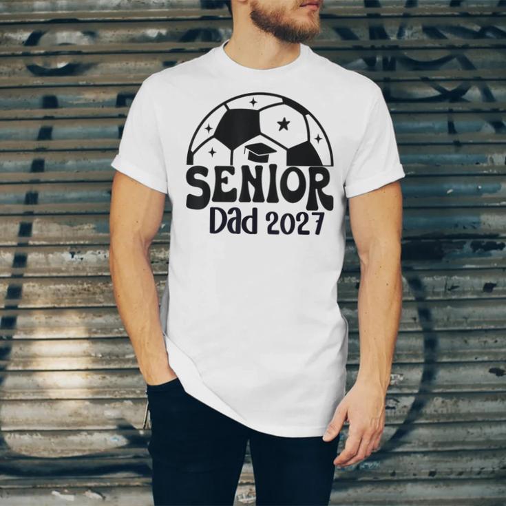 Proud Senior Dad Soccer Class Of 2027 Graduation Graduate Unisex Jersey T-Shirt