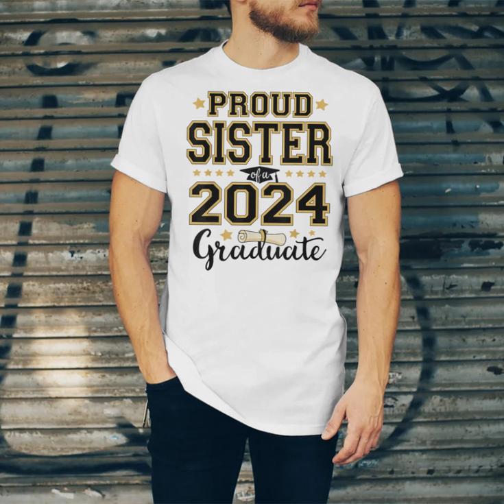 Proud Sister Of A 2024 Graduate Senior Graduation Unisex Jersey T-Shirt