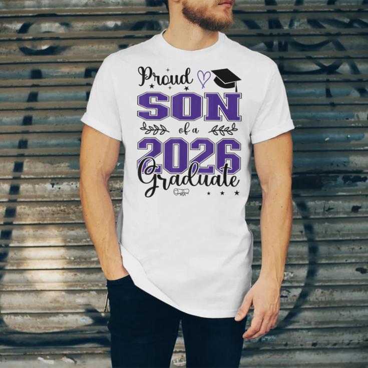 Proud Son Of a Class Of 2026 Graduate For Graduation Unisex Jersey T-Shirt