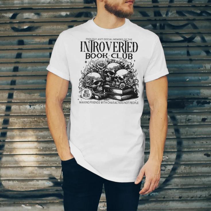 Proudly Anti Social Member Of The Introverted Book Club Unisex Jersey T-Shirt