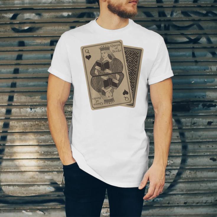 Queen Of Books Playing Card Aesthetic For Book Lovers Premium Tri-Blend Unisex Jersey T-Shirt Queen Of Books Playing Card Aesthetic For Book Lovers Premium Tri-Blend Unisex Jersey T-Shirt
