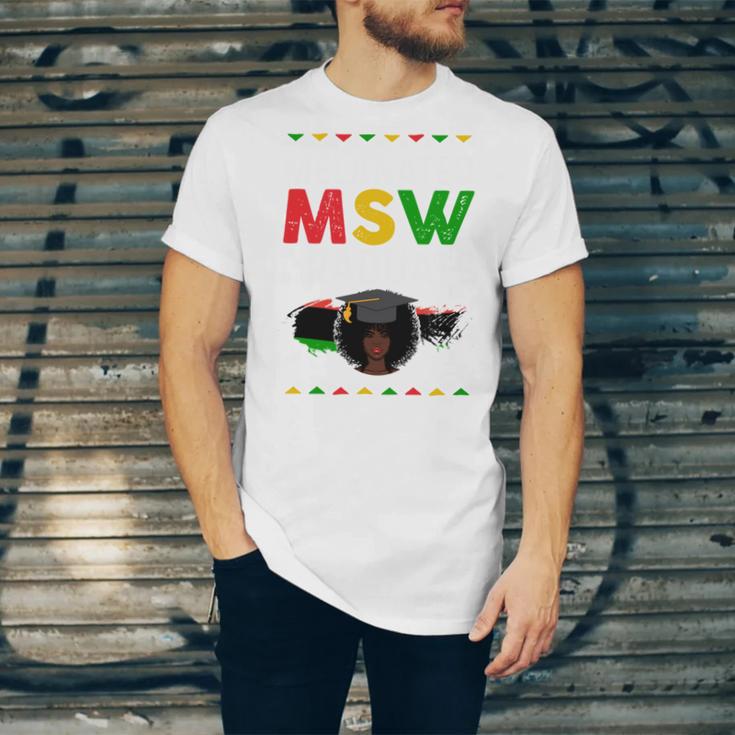 Queen MSW Social Work Grads Masters Graduation Unisex Jersey T-Shirt