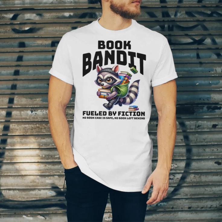 Racoon-Bookworm-Book Bandit-Fueled By Fiction Unisex Jersey T-Shirt Racoon-Bookworm-Book Bandit-Fueled By Fiction Unisex Jersey T-Shirt